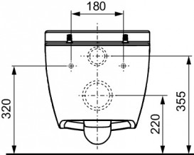 Унитаз подвесной TECE TECEone 35,8х54 см безободковый керамика белый  9700204