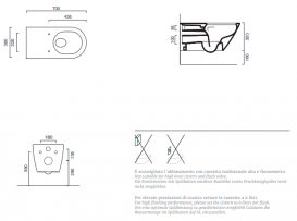 Унітаз підвісний безободковий подовжений Catalano Sfera Comfort 70x36 кераміка білий 1VSHNR00