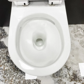 Унитаз подвесной VBI BURANO 53х37 см безободковый с крышкой soft-close керамика белый VBI-020700