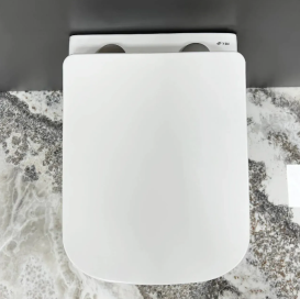 Унитаз подвесной VBI CAPRERA 50х34,5 см безободковый с крышкой soft-close керамика белый VBI-020300