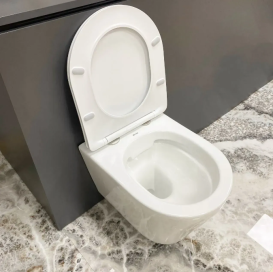 Унитаз подвесной VBI LEVANZO 49х36 см безободковый с крышкой soft-close керамика белый VBI-020200