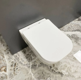 Унитаз подвесной VBI LIDO 50х37 см безободковый с крышкой soft-close керамика белый VBI-020500