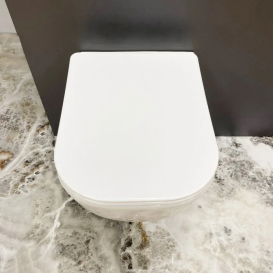 Унитаз подвесной VBI LIDO 50х37 см безободковый с крышкой soft-close керамика белый VBI-020500