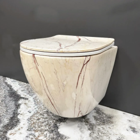 Унітаз підвісний VBI VULCANO 48х36 см безободковий з кришкою soft-close кераміка онікс VBI-020407