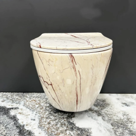 Унітаз підвісний VBI VULCANO 48х36 см безободковий з кришкою soft-close кераміка онікс VBI-020407