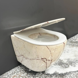 Унітаз підвісний VBI VULCANO 48х36 см безободковий з кришкою soft-close кераміка онікс VBI-020407