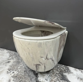 Унітаз підвісний VBI VULCANO 48х36 см безободковий з кришкою soft-close кераміка пісочний VBI-020404