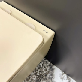 Унітаз підвісний VBI VULCANO 49х36,5 см безободковий з кришкою soft-close кераміка бежевий матовий VBI-020408