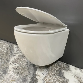 Унитаз подвесной VBI VULCANO 49х36,5 см безободковый с крышкой soft-close керамика белый VBI-020100