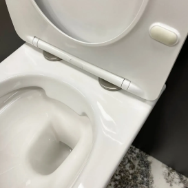 Унитаз подвесной VBI VULCANO 49х36,5 см безободковый с крышкой soft-close керамика белый VBI-020100