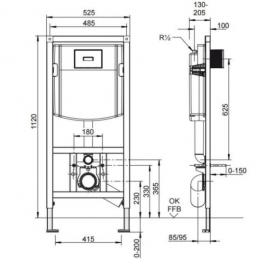Унітаз підвісний Villeroy & Boch Venticello 4611R001 + 9M79S101 + Інсталяція ViConnect 92246100 + Кнопка змиву 92249061