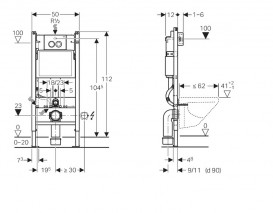 Унітаз підвісний Villeroy & Boch Subway 2.0 5614R001 + 9M78S101 + Комплект 3 в 1 Geberit Duofix 458.121.21.1