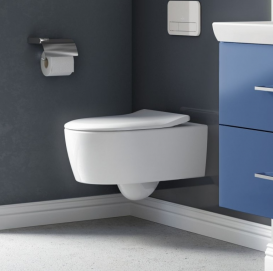 Унітаз Villeroy & Boch Avento 5656RS01 + Сидіння SlimSeat + Інсталяція ViConnect 92246100 + Кнопка змиву 92248561