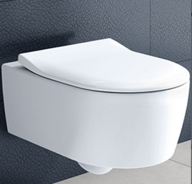 Унітаз Villeroy & Boch Avento 5656RS01 + Сидіння SlimSeat + Інсталяція ViConnect 92246100 + Кнопка змиву 92249061