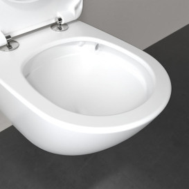 Унитаз подвесной Villeroy & Boch Antao 37х56 см санитарная керамика CeramicPlus альпийский белый 4674T0R1