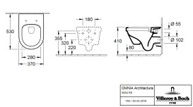 Унітаз підвісний Villeroy&Boch Architectura 37х53 см санітарна кераміка CeramicPlus альпійський білий 5684R0R1