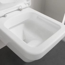 Унитаз подвесной Villeroy & Boch Architectura 37х53 см санитарная керамика CeramicPlus альпийский белый 5685R0R1