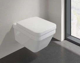 Унитаз подвесной Villeroy & Boch Architectura 37х53 см санитарная керамика CeramicPlus AntiBac альпийский белый 5685R0T2