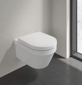 Унітаз підвісний Villeroy&Boch Architectura 37х53 см санітарна кераміка CeramicPlus альпійський білий 4694R0R1