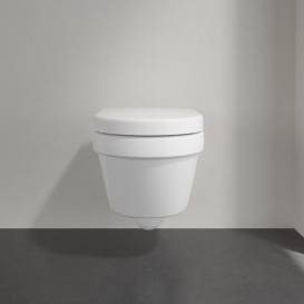 Унитаз подвесной Villeroy & Boch Architectura 35х48 см с крышкой санитарная керамика CeramicPlus альпийский белый 4687HRR1