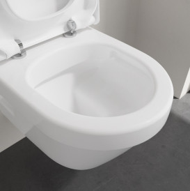 Унитаз подвесной Villeroy & Boch Architectura 35х48 см с крышкой санитарная керамика CeramicPlus альпийский белый 4687HRR1