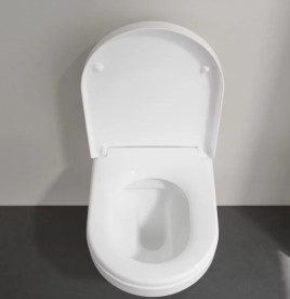 Унитаз подвесной Villeroy & Boch Architectura 37х53 см с крышкой санитарная керамика альпийский белый 4694HR01