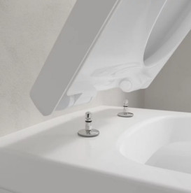 Унитаз подвесной Villeroy & Boch Architectura 37х53 см с крышкой санитарная керамика альпийский белый 4694HR01