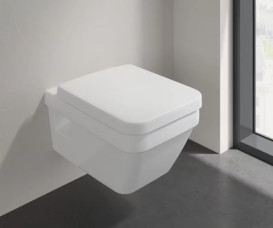 Унитаз подвесной Villeroy & Boch Architectura 37х53 см с крышкой санитарная керамика альпийский белый 5685HR01