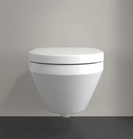 Підвісний унітаз Villeroy & Boch Architectura 37х53 см з кришкою санітарна кераміка альпійський білий 5684CL01