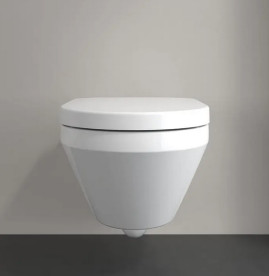 Унитаз подвесной Villeroy & Boch Architectura 37х53 см с крышкой санитарная керамика альпийский белый 4694CL01