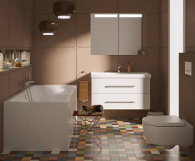 Унитаз подвесной Villeroy & Boch Avento 37х53 см с крышкой санитарная керамика альпийский белый 5656HR01