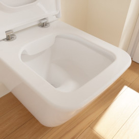 Унитаз подвесной Villeroy & Boch Finion 37,5х56 см санитарная керамика CeramicPlus альпийский белый 4664R0R1