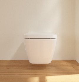 Унітаз підвісний Villeroy & Boch Finion 37,5х56 см санітарна кераміка CeramicPlus кам'яний білий 4664R0RW