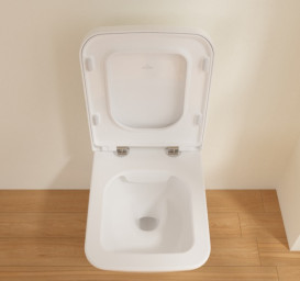 Унітаз підвісний Villeroy & Boch Finion 37,5х56 см санітарна кераміка CeramicPlus кам'яний білий 4664R0RW