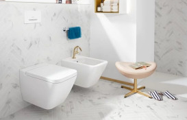 Унітаз підвісний Villeroy & Boch Finion 37,5х56 см санітарна кераміка CeramicPlus кам'яний білий 4664R0RW