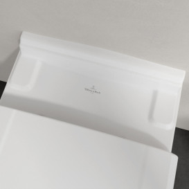 Унитаз подвесной Villeroy & Boch Hommage 37х60 см санитарная керамика CeramicPlus альпийский белый 6661B0R1