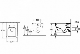 Унітаз підвісний Villeroy & Boch Omnia Architectura 5685H101 + Сидіння 9M58S101