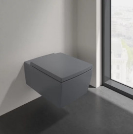 Унітаз підвісний Villeroy & Boch Memento 2.0 37,5х56 см санітарна кераміка CeramicPlus графіт 4633R0I4