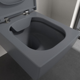 Унітаз підвісний Villeroy & Boch Memento 2.0 37,5х56 см санітарна кераміка CeramicPlus графіт 4633R0I4
