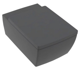 Унітаз підвісний Villeroy & Boch Memento 2.0 37,5х56 см санітарна кераміка CeramicPlus графіт 4633R0I4