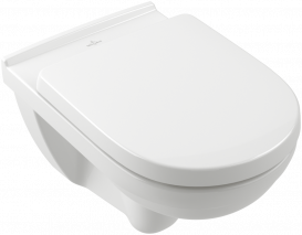 Унітаз підвісний Villeroy & Boch O.Novo 36х56 см відкритий змивний край білий альпійський 5660R001