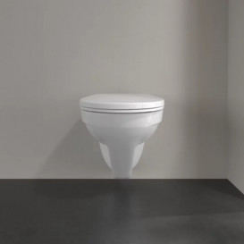Унітаз підвісний Villeroy & Boch O.Novo 36х49 см відкритий змивний край Compact альпійський білий 7667R001