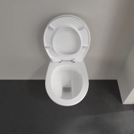 Унітаз підвісний Villeroy & Boch O.Novo 36х49 см відкритий змивний край Compact альпійський білий 7667R001