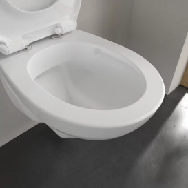 Унітаз підвісний Villeroy & Boch O.Novo 36х49 см відкритий змивний край Compact альпійський білий 7667R001