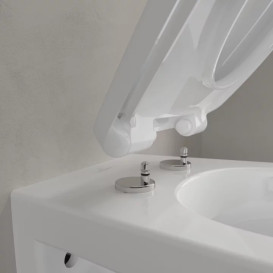 Унітаз підвісний Villeroy & Boch O.Novo 36х49 см санітарна кераміка CeramicPlus альпійський білий 7682R0R1