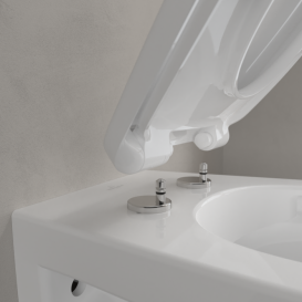 Унітаз підвісний Villeroy & Boch O.Novo 36х50 см із сидінням санітарна кераміка альпійський білий 7667HR01