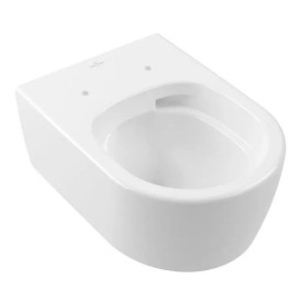 Унитаз подвесной Villeroy & Boch Skyla 37х53 см с крышкой санитарная керамика альпийский белый 5656CL01 + 8M81S101