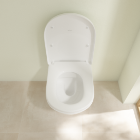 Підвісний унітаз Villeroy & Boch Subway 2.0 XL 41х58 см з сидінням санітарна кераміка альпійський білий 4609R001P