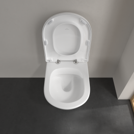 Унитаз подвесной Villeroy & Boch Subway 2.0 41х58 см санитарная керамика CeramicPlus альпийский белый 4609R0R1