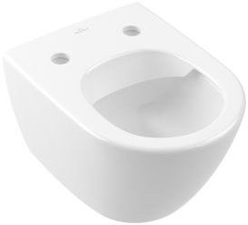 Унитаз подвесной Villeroy & Boch Subway 2.0 35,5х48 см санитарная керамика CeramicPlus альпийский белый 5606R0R1